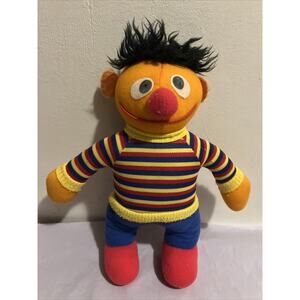 HASBRO SOFTIES VINTAGE SESAME STREET ERNIE PLUSH Doll 11’